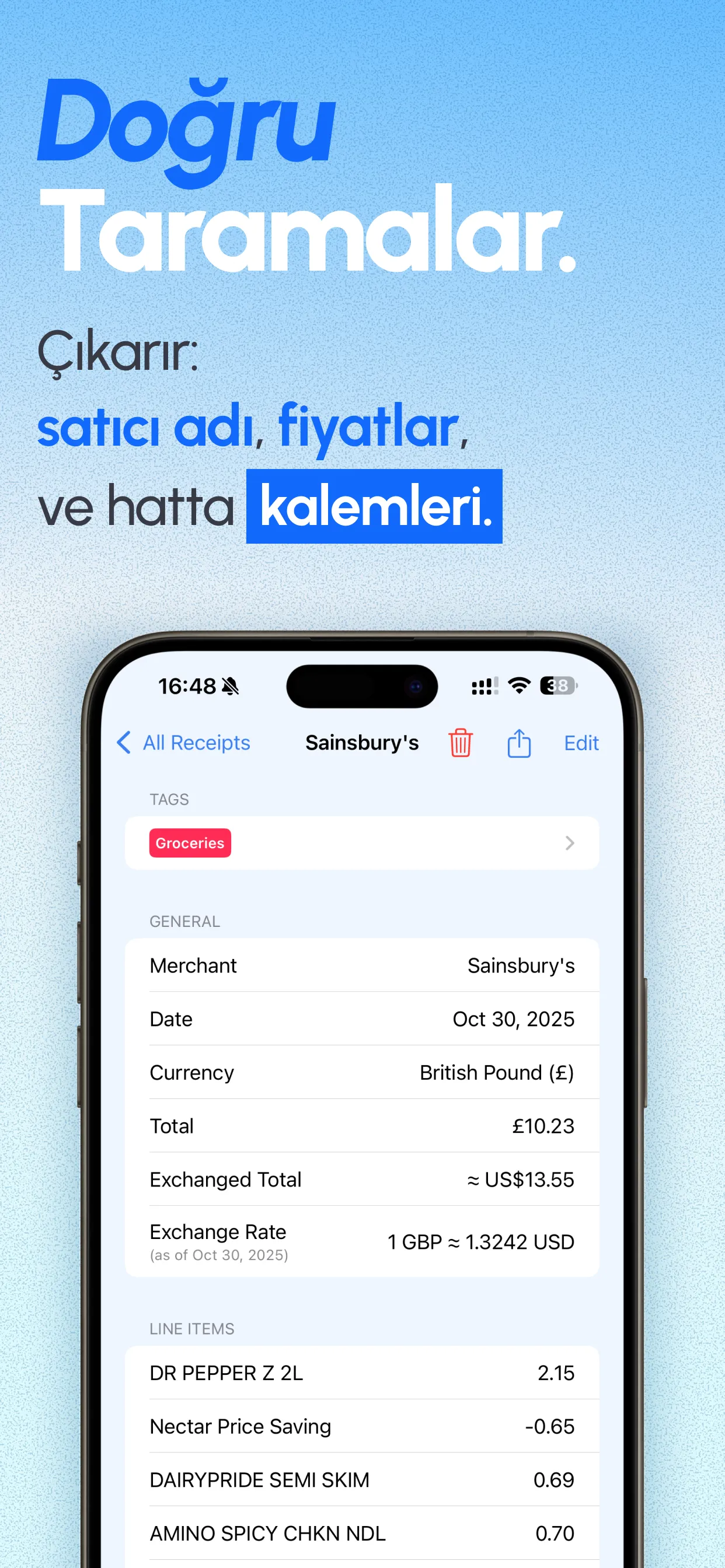 ReceiptGenie app screenshot 2