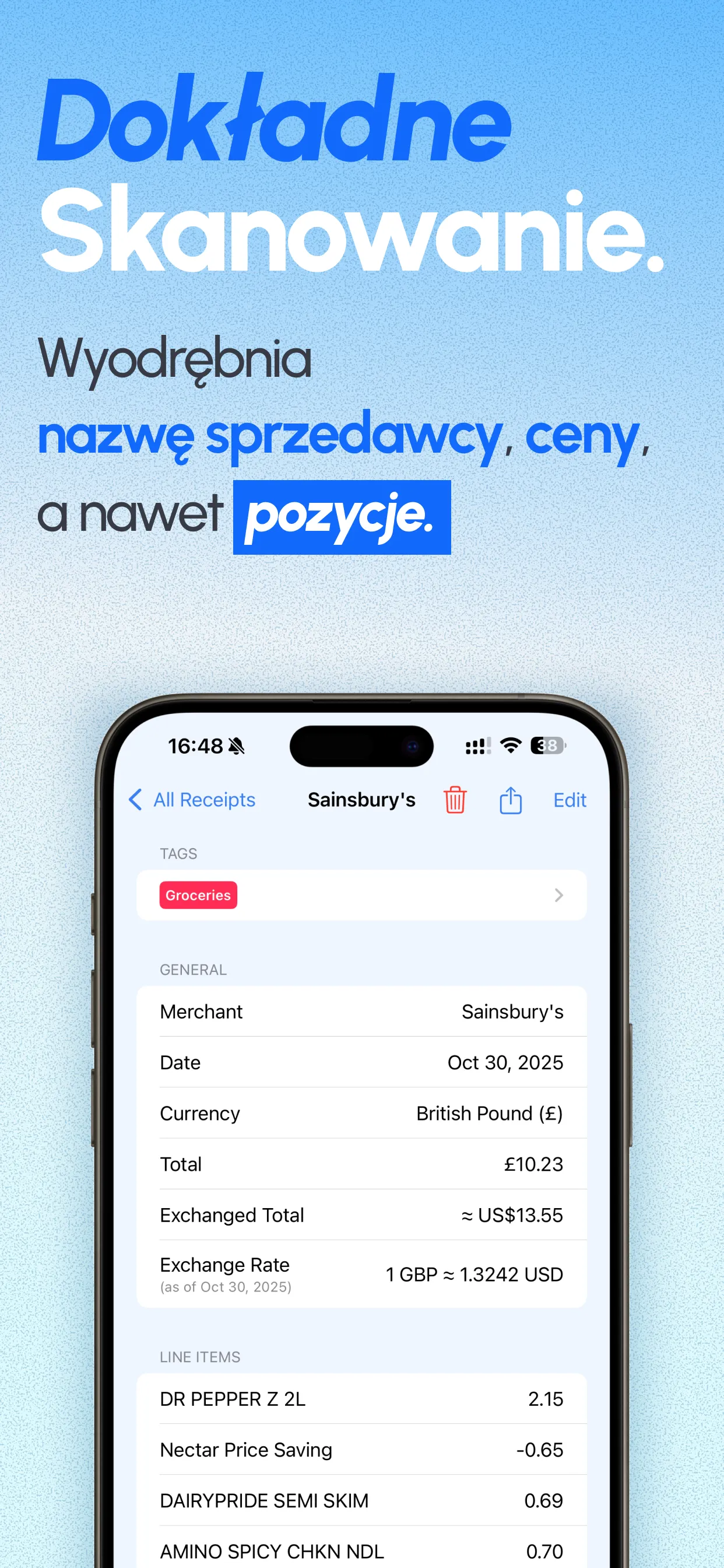 ReceiptGenie app screenshot 2