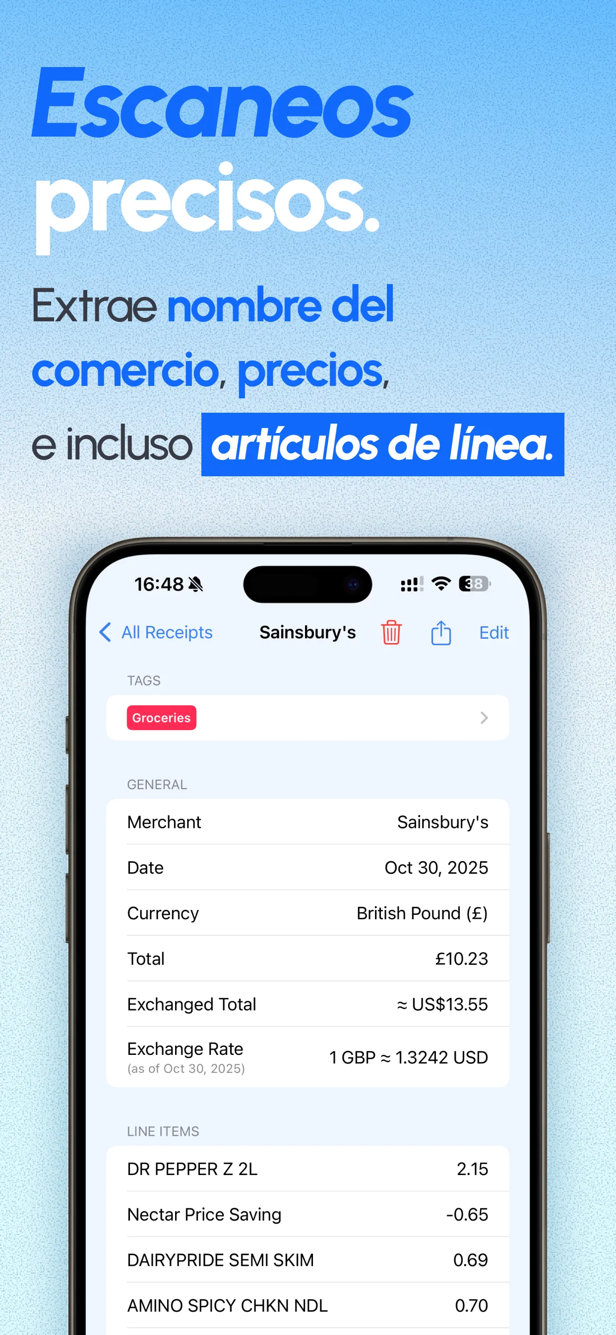 ReceiptGenie app screenshot 2
