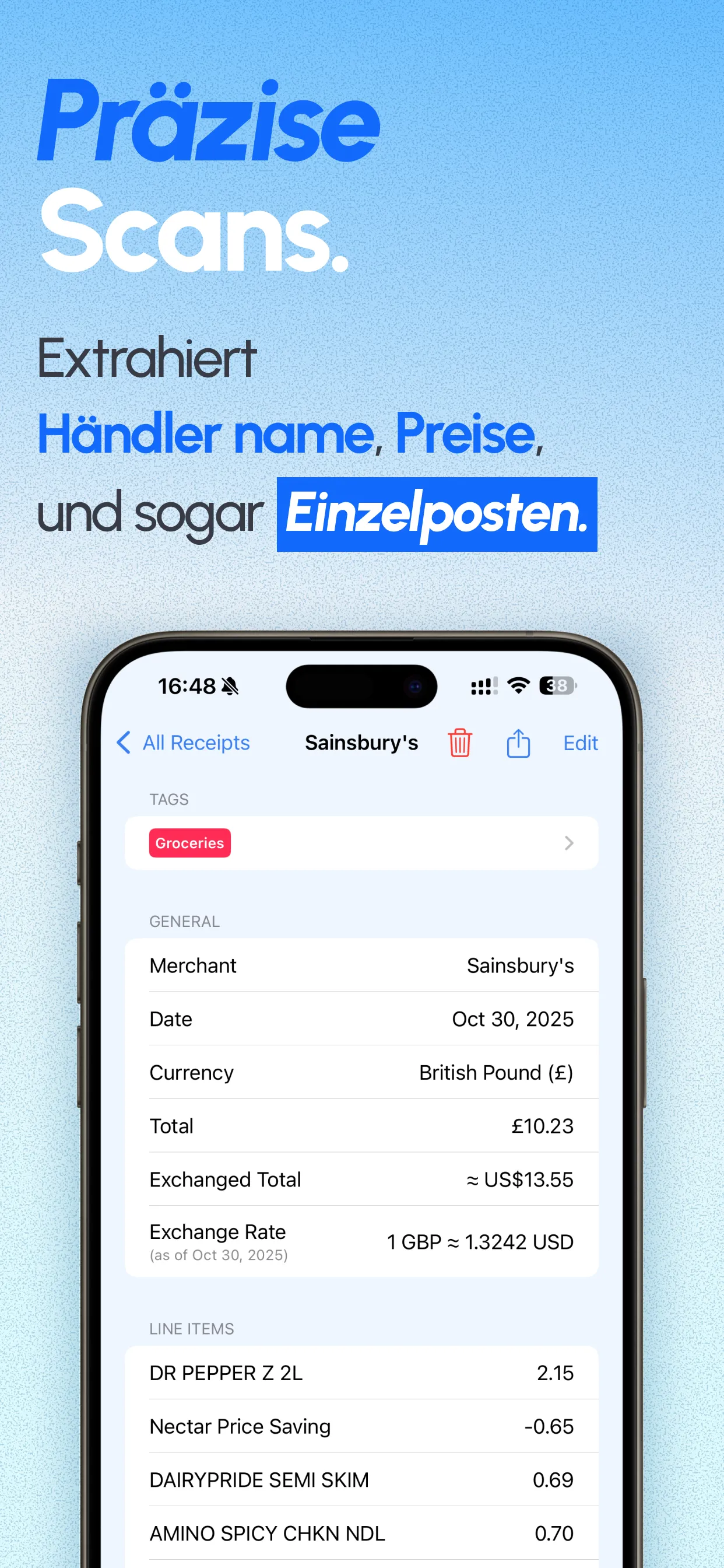 ReceiptGenie app screenshot 2
