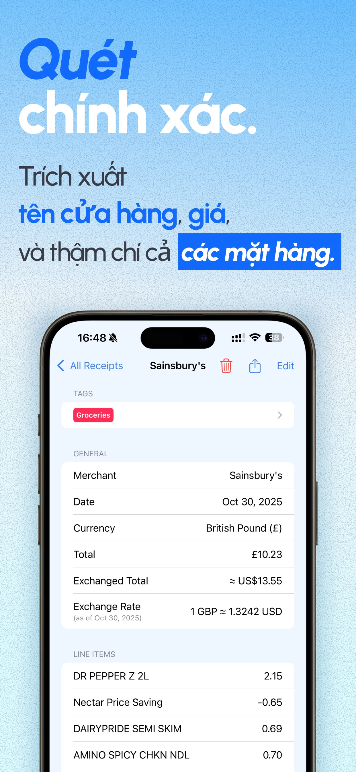 ReceiptGenie app screenshot 2