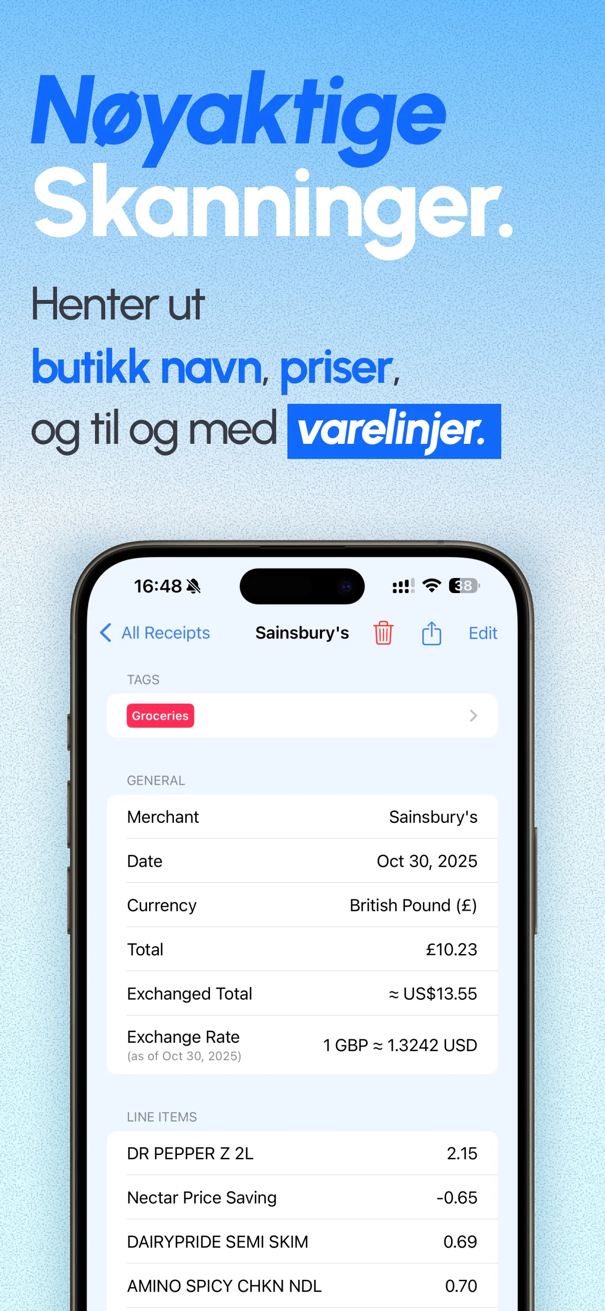 ReceiptGenie app screenshot 2