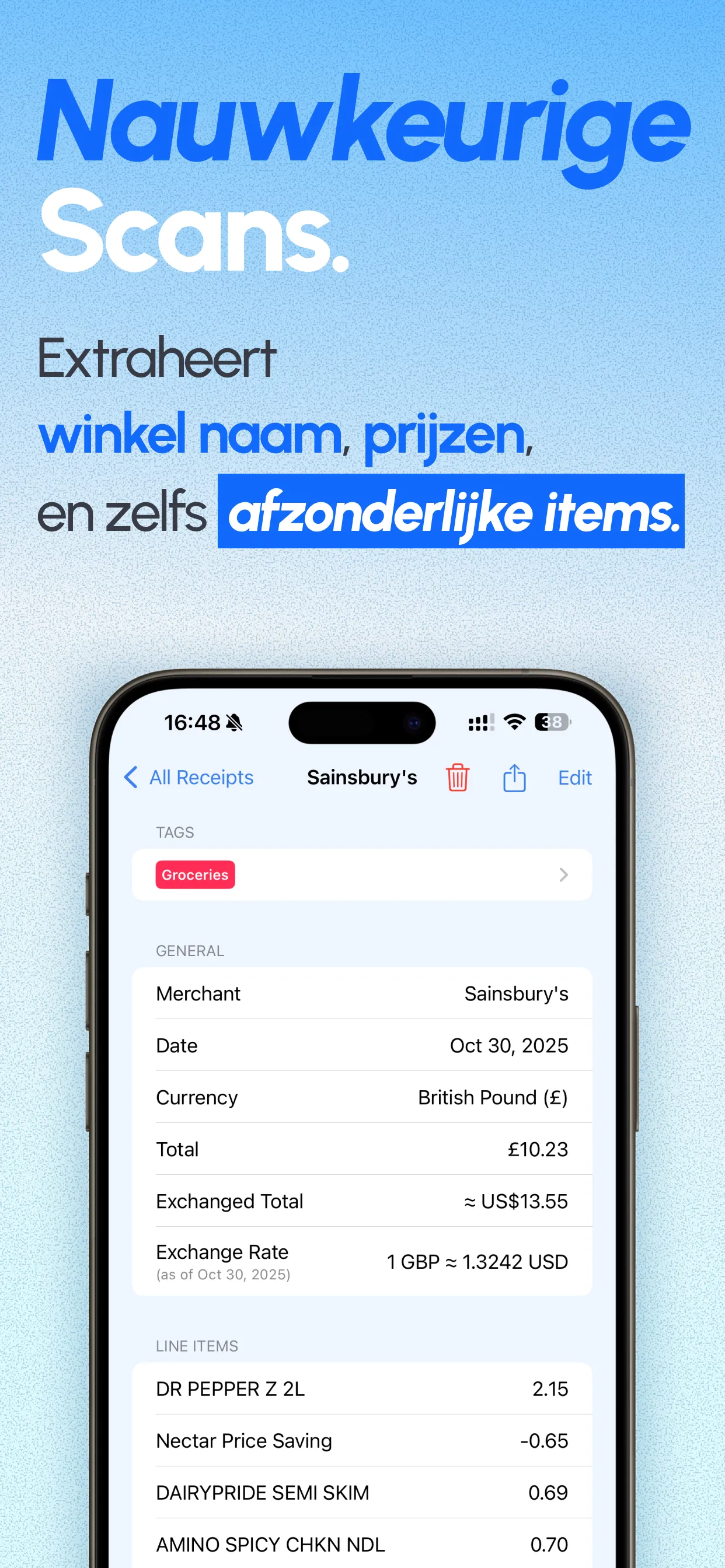 ReceiptGenie app screenshot 2