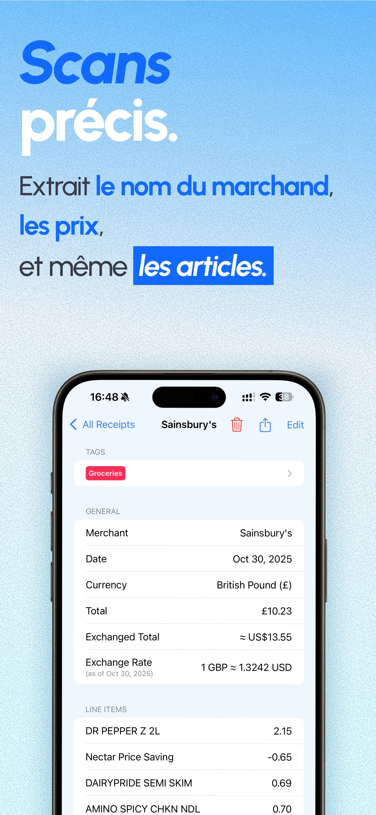 ReceiptGenie app screenshot 2
