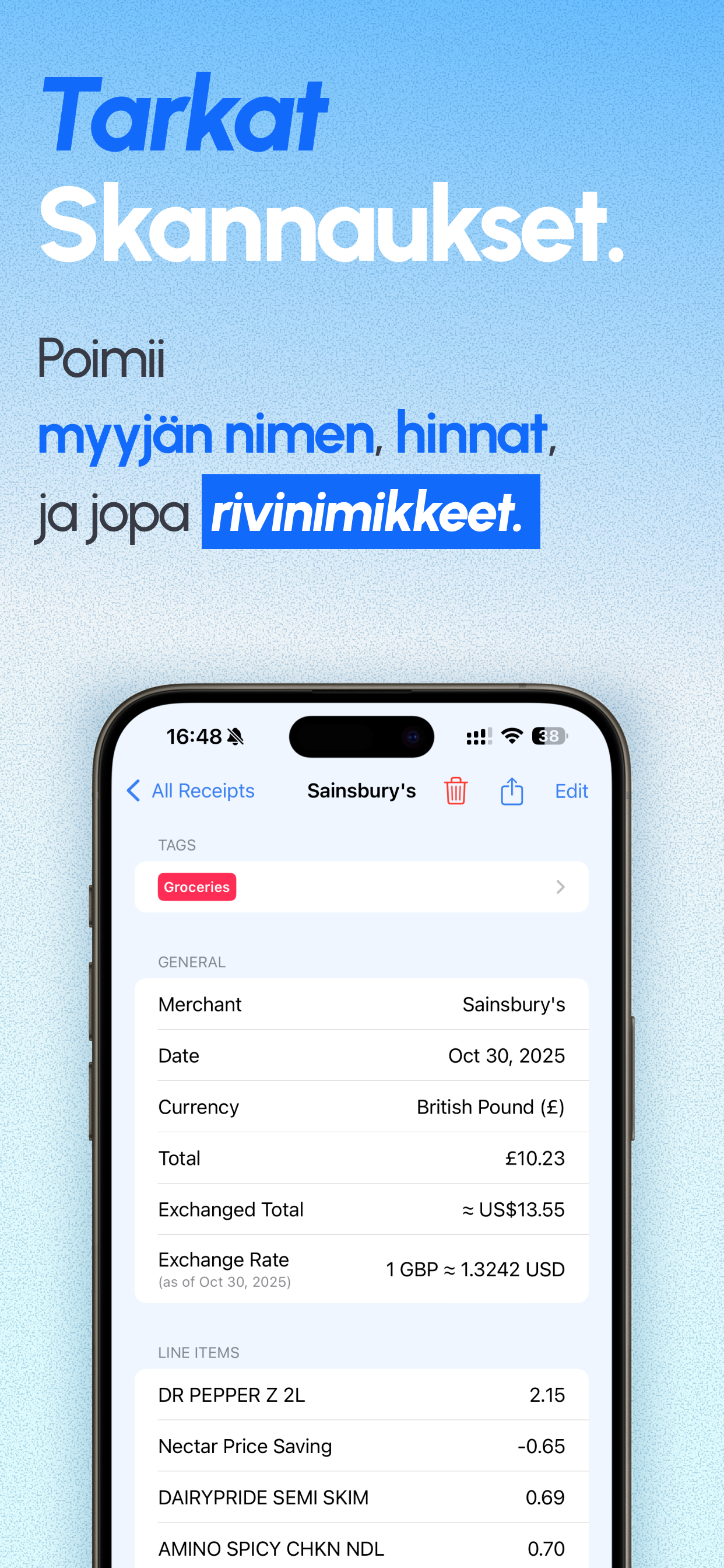 ReceiptGenie app screenshot 2