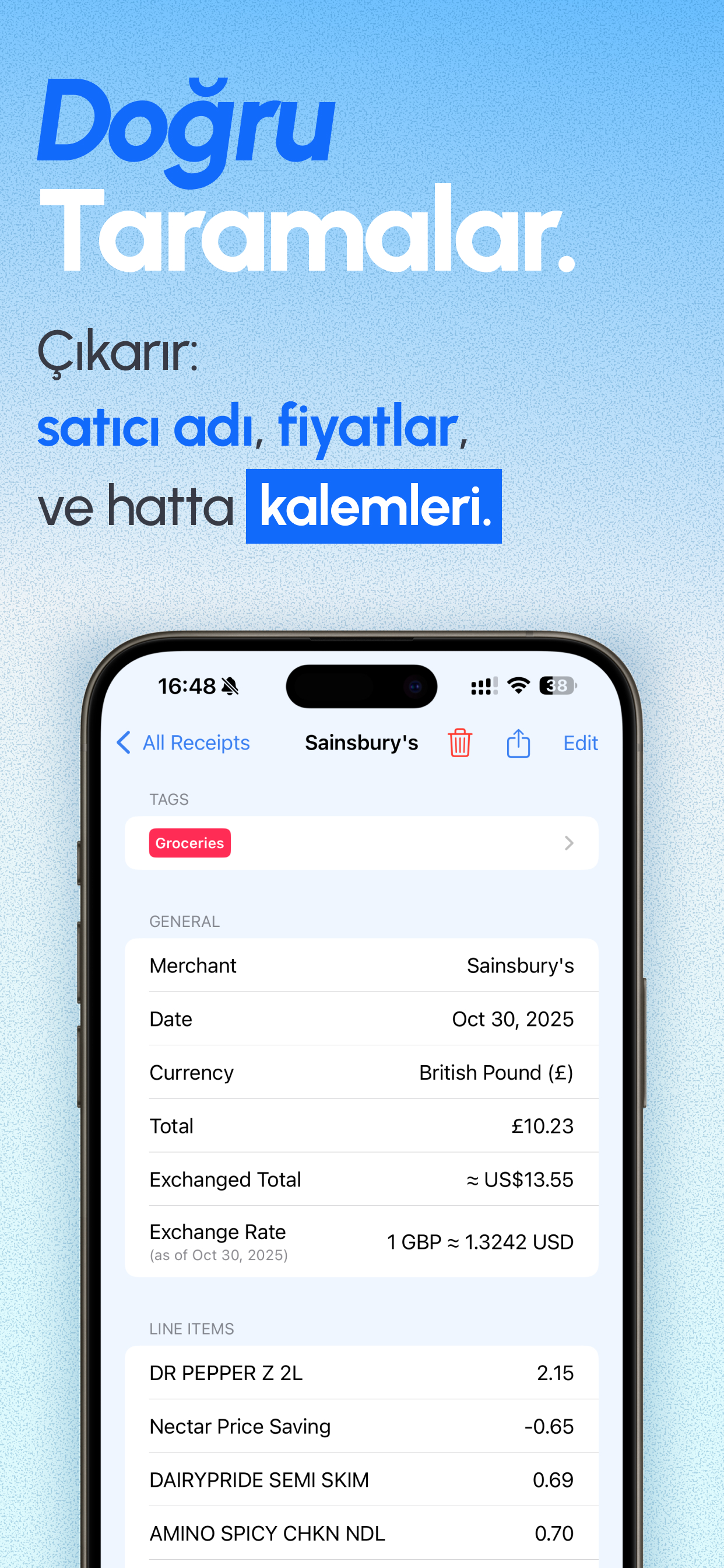ReceiptGenie app screenshot 2